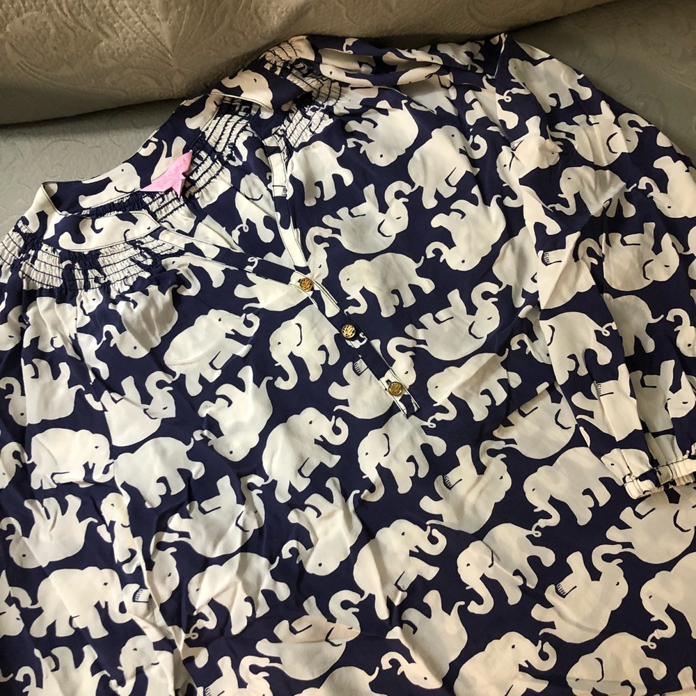 Lilly Pulitzer Silk Elsa Top